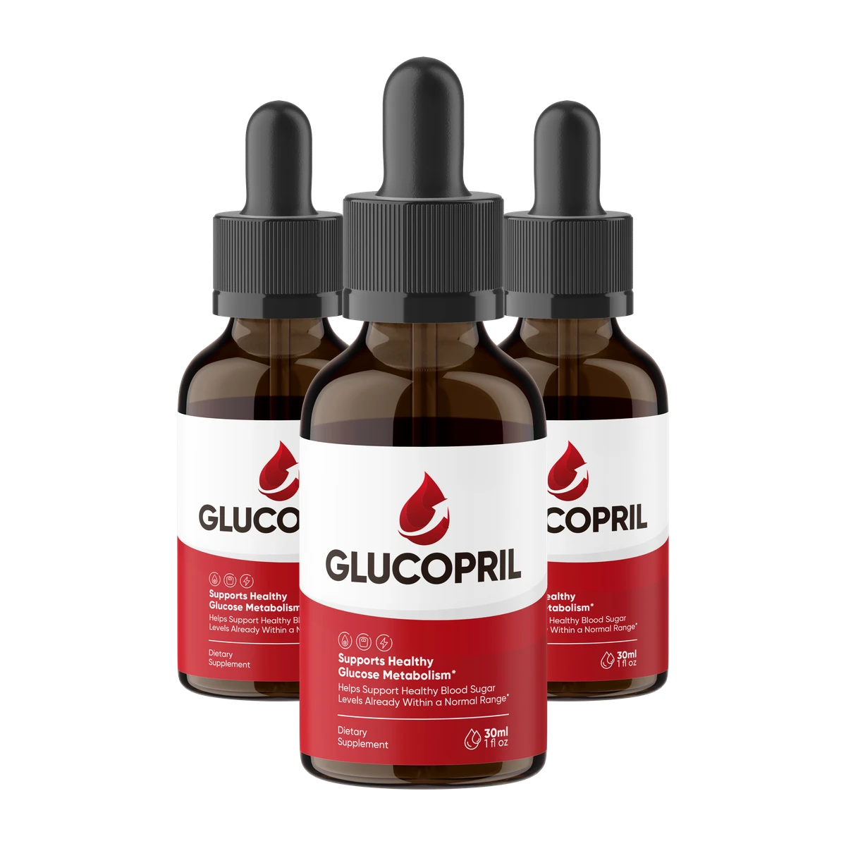 GlucoPril Blood Sugar Support Supplement Bottle
