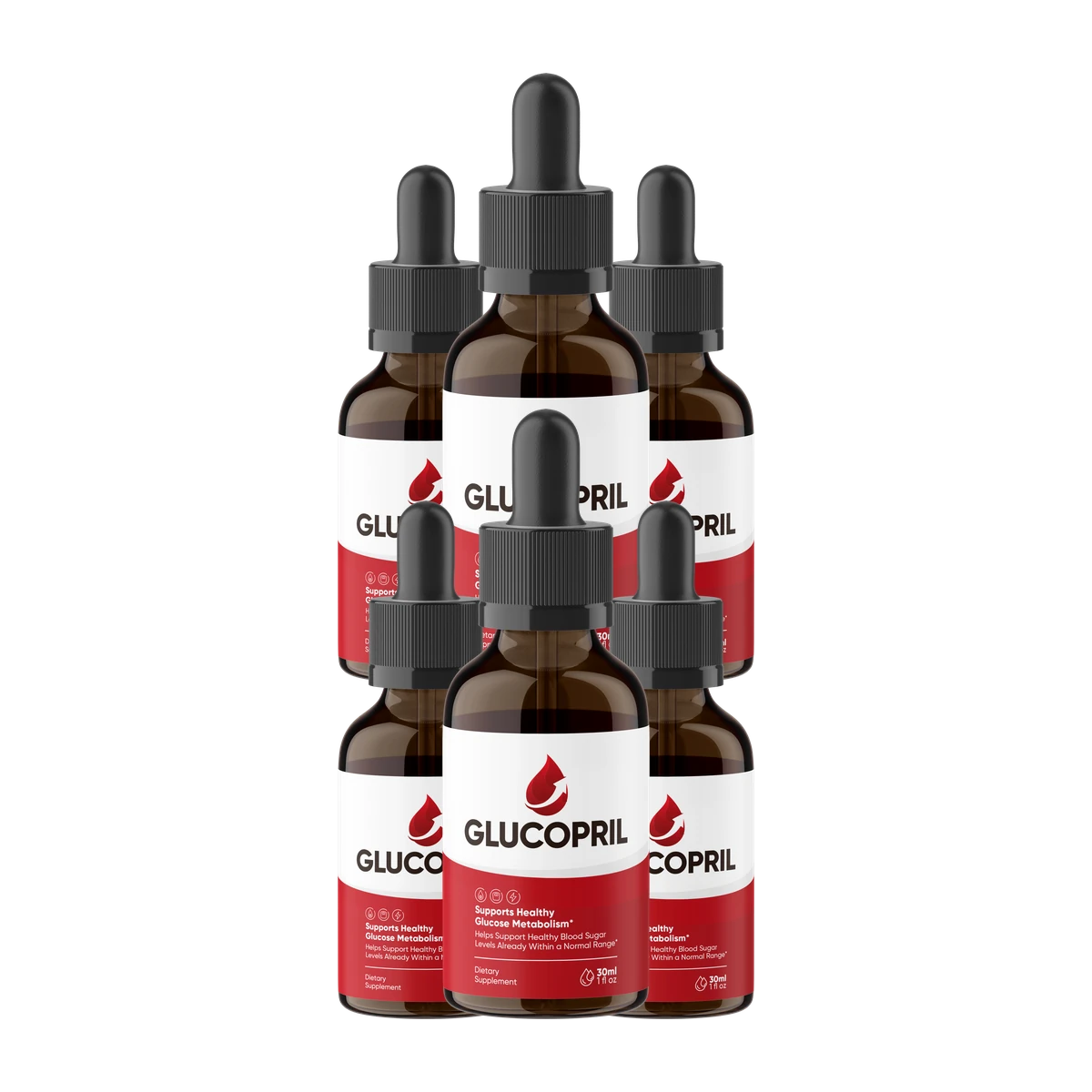 GlucoPril GlucoPril 6 bottles